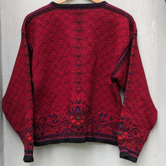 DALE OF NORWAY Floral Cardi-Sweater-L - Picture 7 of 9